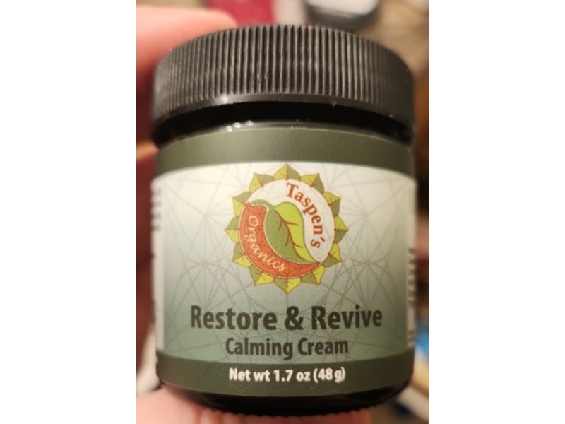 Taspen's Organics Calming Cream, Restore & Revive, 1.7 oz/48 g