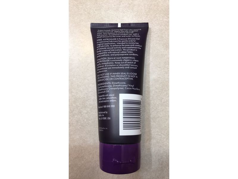 Astroglide X Premium Waterproof Silicone Gel Personal Lubricant, 3 oz (85  g) Ingredients and Reviews