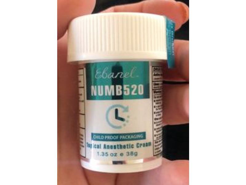 Ebanel Topical Anesthetic Cream, Numb 520, 1.35 oz/38 g