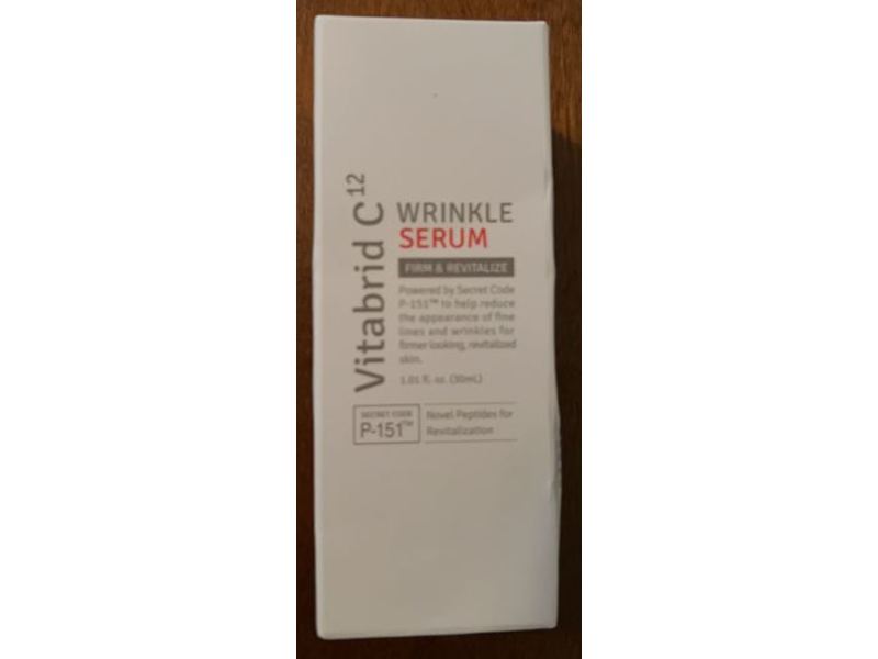 Vitabrid C12 Wrinkle Serum, Firm & Revitalize, 1.01 fl oz/30 mL
