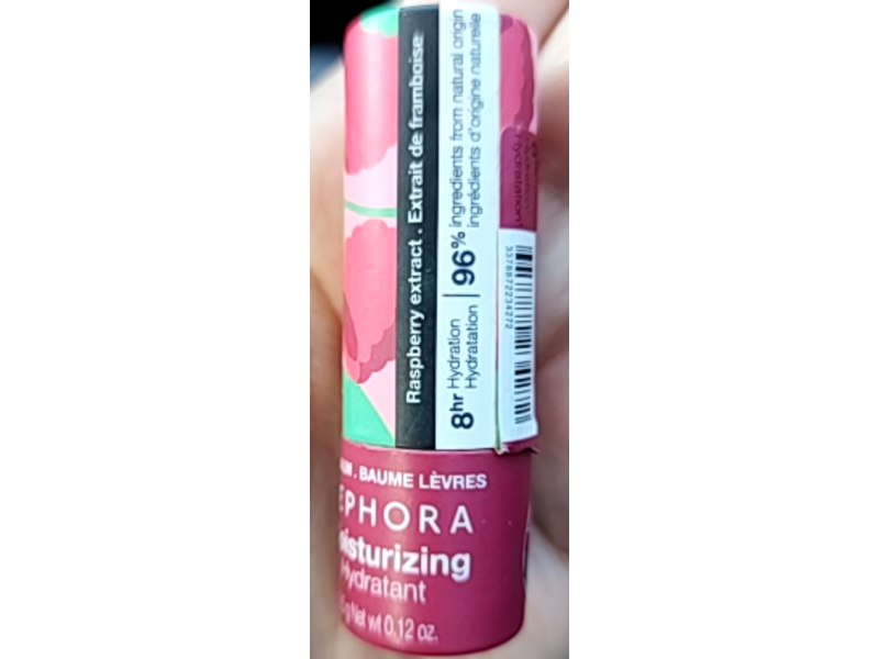 Sephora Moisturizing Hydrant Lip Balm, Raspberry Extract, 0.12 oz/3.5 g