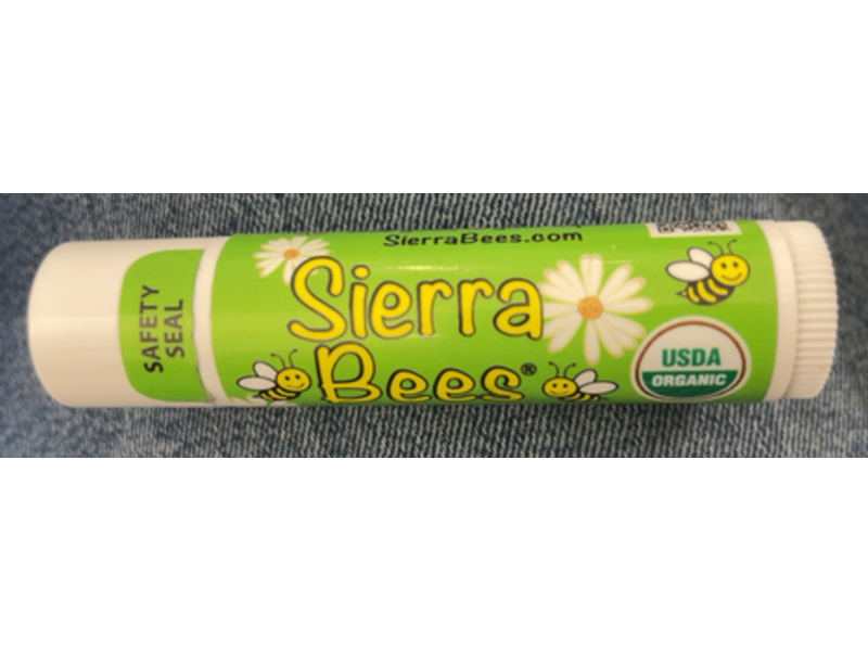 Sierra Bees Organic Lip Balm, Mint Brust, 0.15 oz/4.25 g, 4 Count