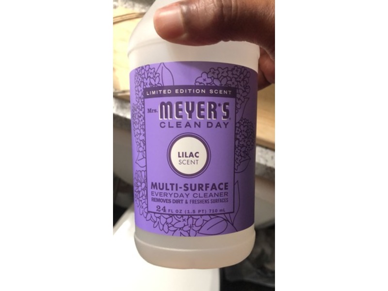 Mrs.Meyer's Clean Day Multi-Surface Everyday Cleaner, Lilac Scent, 24 fl oz/710 mL