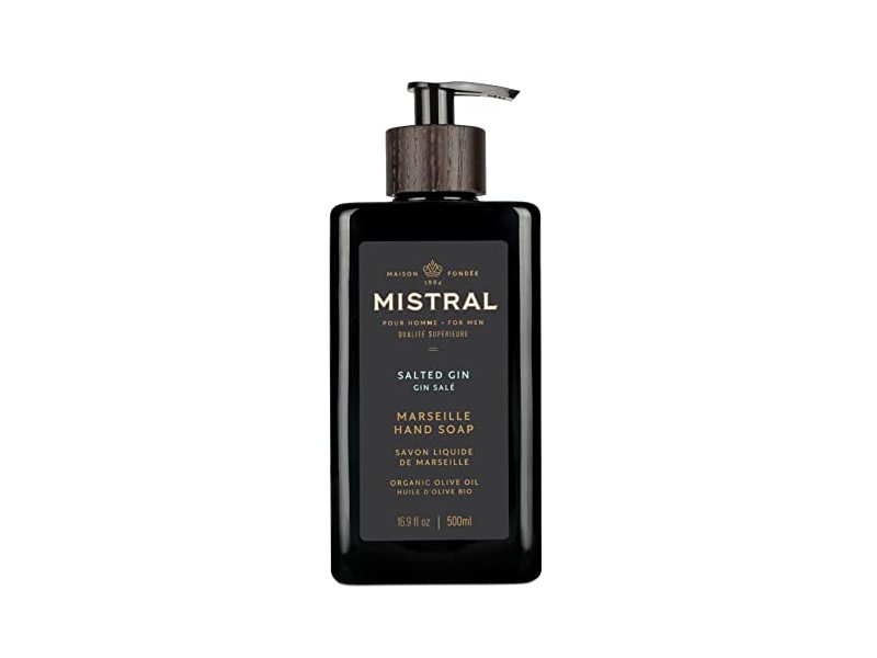 Mistral Marseille Hand Soap, Salted Gin, 16.9 fl oz/500 mL