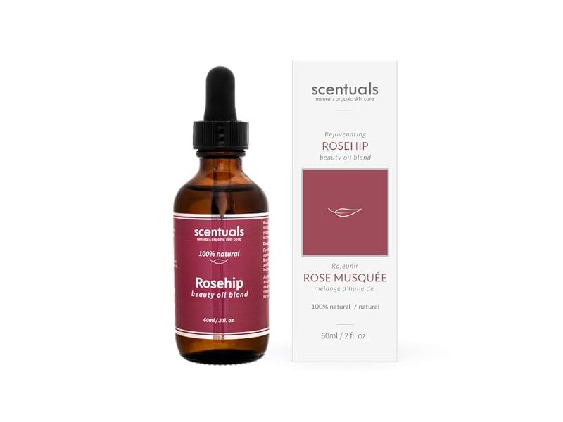 Scentuals Rejuvenating Beauty Oil Blend, Rosehip, 2 fl oz/60 mL