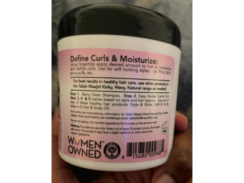 Taliah Waajid Kinky Wavy Natural Soft & Curly Jelly, 6 fl oz/177 mL