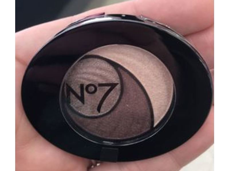 No7 Stay Perfect Eye Shadow Trio, Warm Nudes, 0.1 oz/3 g