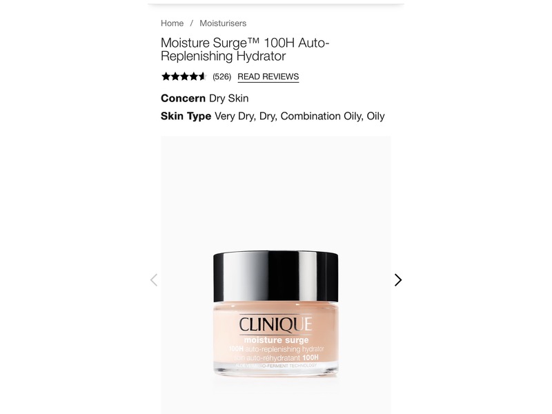 Clinique Moisture Surger 100H Auto-Replenishing Hydrator