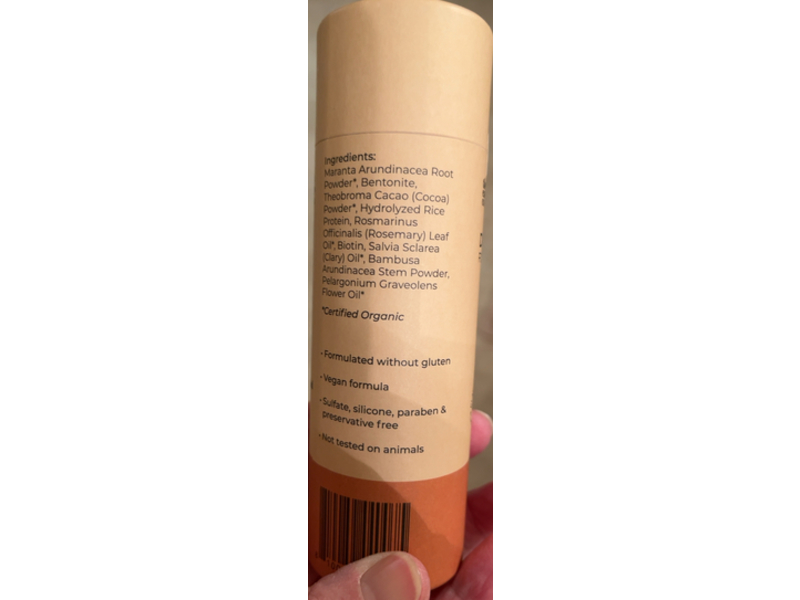 The Earthling Co. Dry Shampoo, Dark Hair, 2.6 oz/74 g