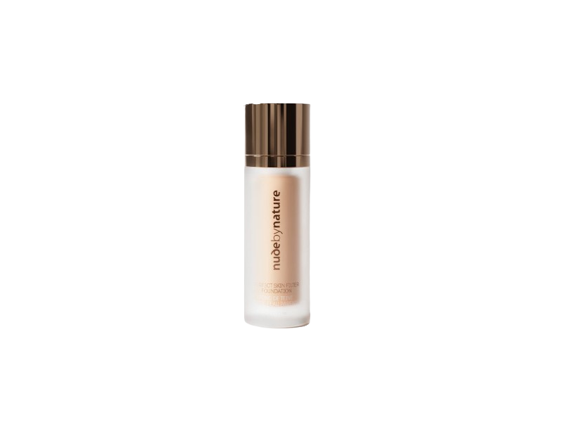 Nude By Nature Perfect Skin Filter Foundation, C1 Porcelain, 1 fl oz/30 g
