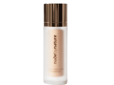 Nude By Nature Perfect Skin Filter Foundation, C1 Porcelain, 1 fl oz/30 g