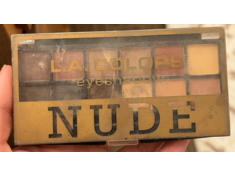 L.A. Colors Eyeshadow Palette, Nude, 0.34 oz/9.6 g