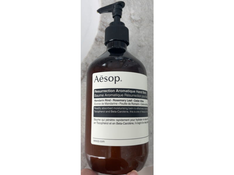Aesop Resurrection Aromatique Hand Balm, 16.9 fl oz/500 mL