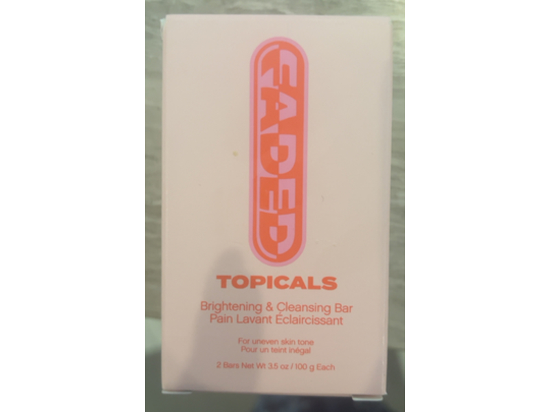 Topicals Faded Brightening & Cleansing Bar, 3.5 oz/100 g, 2 Count