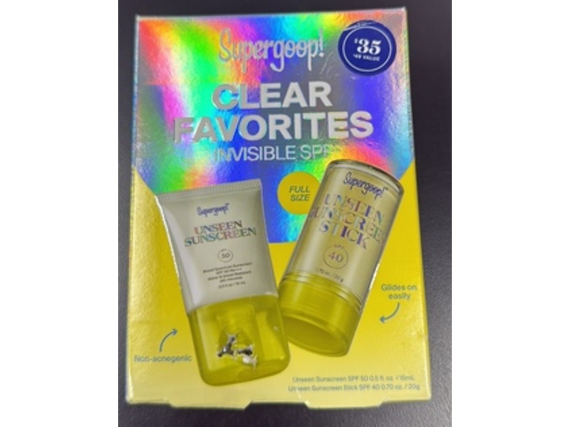 Supergoop Clear Favorites Invisible SPF Kit