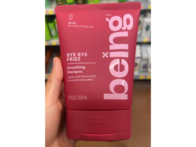 Being Bye Bye Frizz Smoothing Shampoo, Jojoba & Almond Oil, 12 fl oz/354 mL