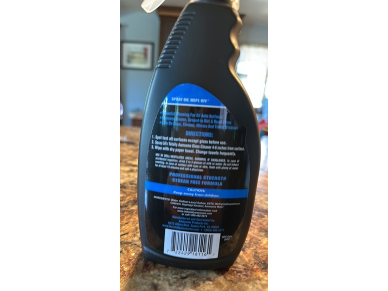 LA's Totally Awesome Auto Glass Cleaner, 16 fl oz/473 mL