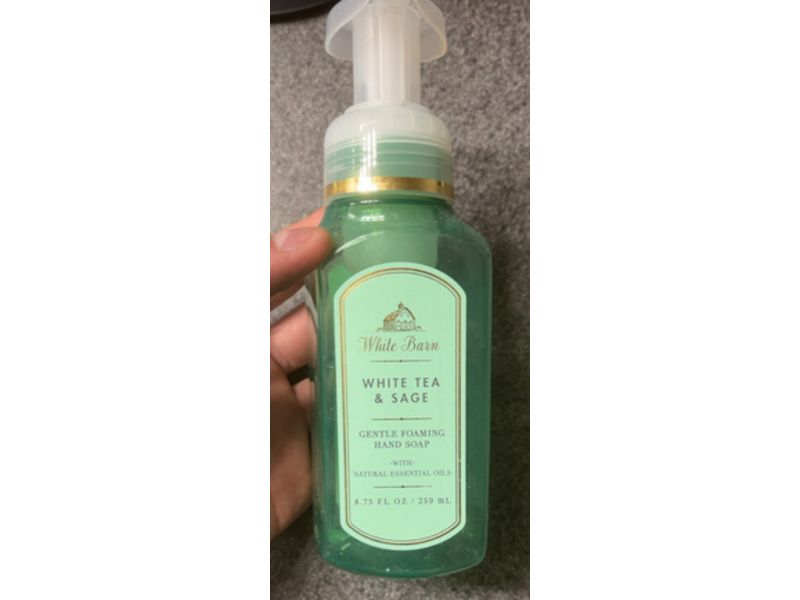 White Barn Gentle Foaming Hand Soap, White Tea & Sage, 8.75 fl oz/259 mL, Pack Of 2