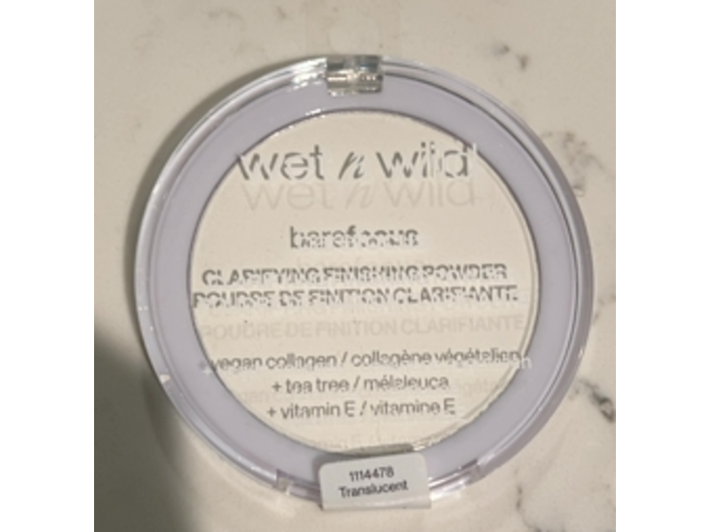 Wet N Wild Barefocus Clarifying Finishing Powder, Translucent, 0.27 oz/7.8 g