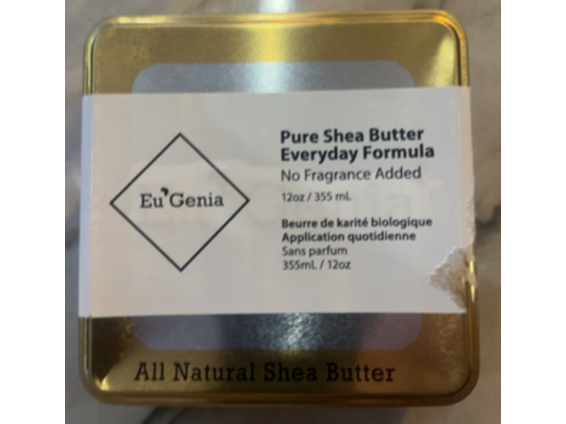 Eu'Genia Everyday Pure Shea Butter, 12 oz/355 mL