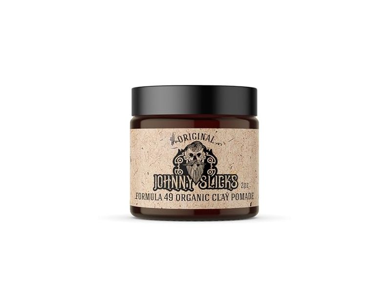 Johnny Slicks Formula 49 Organic Clay Pomade, Original, 2 oz