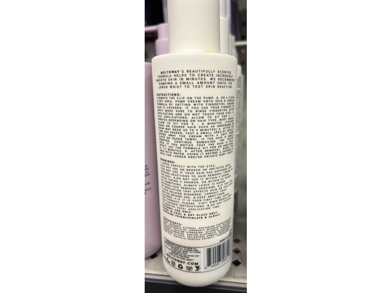 Wakse Meltoway Hair Dissolving Cream, Milk & Honey, 6.7 fl oz/200 mL