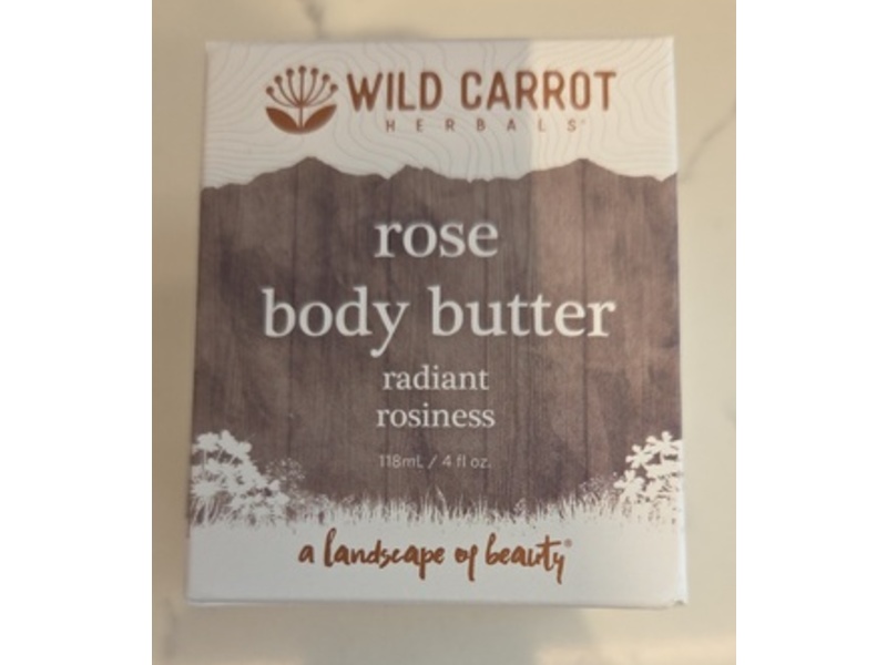 Wild Carrot Herbals Rose Body Butter, 4 fl oz/118 mL