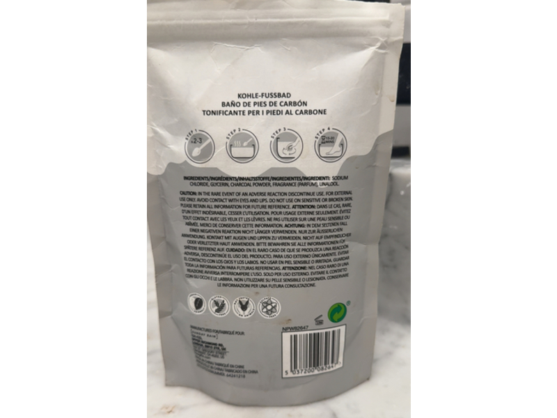 Sunday Rain Detox + Refresh Foot Soak, Bamboo + Charcoal, 13.9 oz/400 g