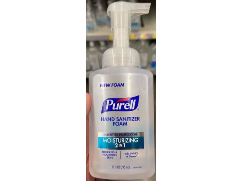Purell 2 In 1 Moisturizing Hand Sanitizer Foam, 10 fl oz/295 mL, Pack Of 3