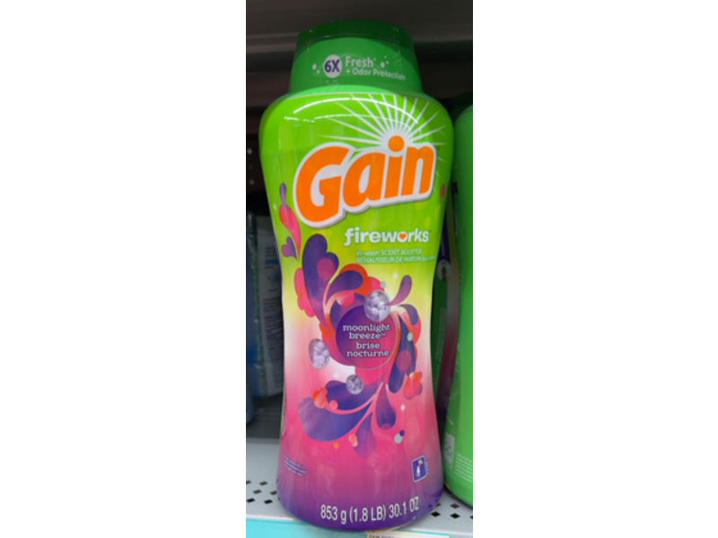 Gain Fireworks In-Wash Scent Booster, Moonlight Breeze, 30.1 oz/853 g