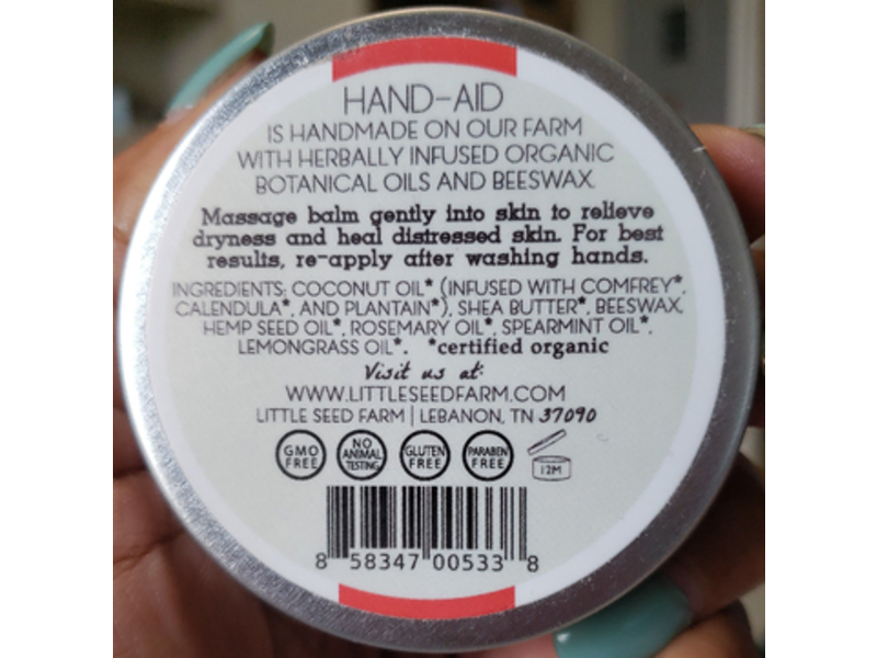 Little Seed Farm Hand-Aid Healing Hand Balm, 1.5 oz/42.5 g