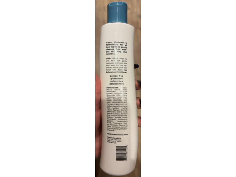 Aqua Hair Extensions Shampoo, 10.1 fl oz/300 mL