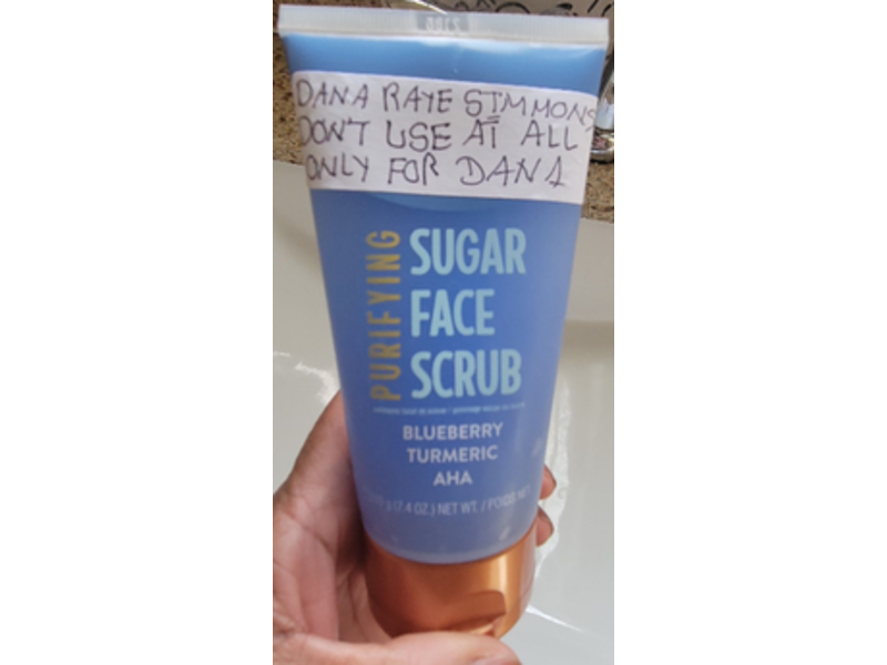 Tree Hut Purifying Sugar Face Scrub, Blueberry & Turmeric, 7.4 oz/210 g