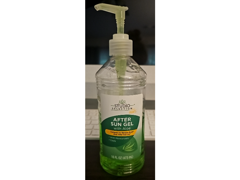 Studio Selection After Sun Gel, Aloe, 16 fl oz/473 mL