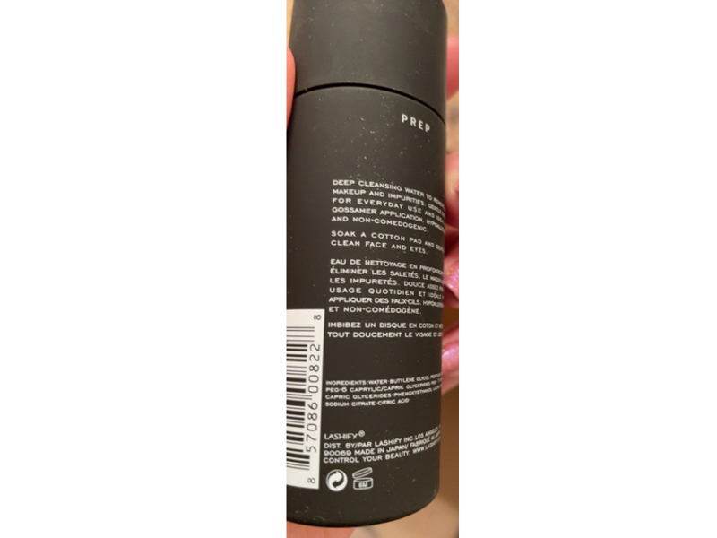 Lashify Pre - Cleanse Cleansing Water, 2.8 fl oz/80 mL