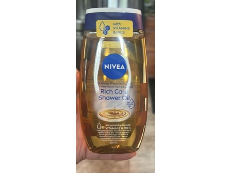 Nivea Natural Caring Shower Oil, 200 mL