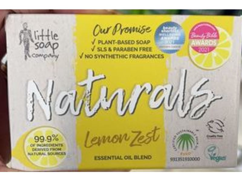 Little Soap Company Naturals Bar Soap, Lemon Zest