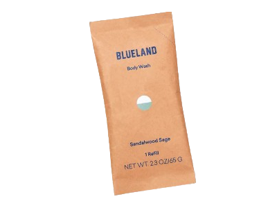 BlueLand Body Wash Refill, Sandalwood Sage, 2.3 oz/65 g