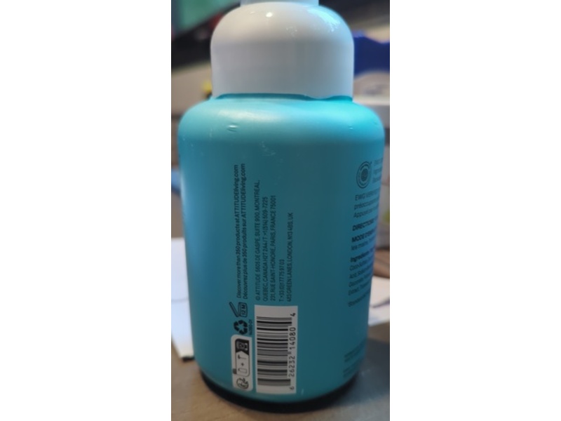 Attitude Super Leaves Foaming Hand Soap, Unscented, 10 fl oz/295 mL