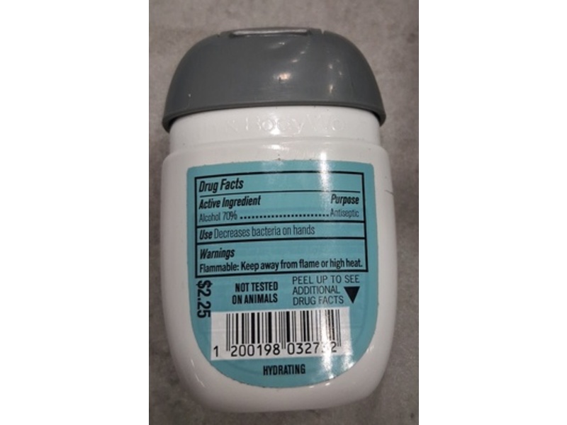 Bath & Body Works Pocketbac Flannel Anti-Bacterial Moisturizing Hand Sanitizer, 1 fl oz/29 mL