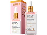 Truly Soft Serve After Shave Oil, Peptides + Strawberry + Vanilla + Hyaluronic Acid & Multi-Oil Boost, 3.1 fl oz/90 mL - Image 2