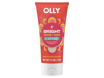 Olly Bright Mood + Skin Body Scrub, Radiant Citrus Currant, 6 oz.170 g