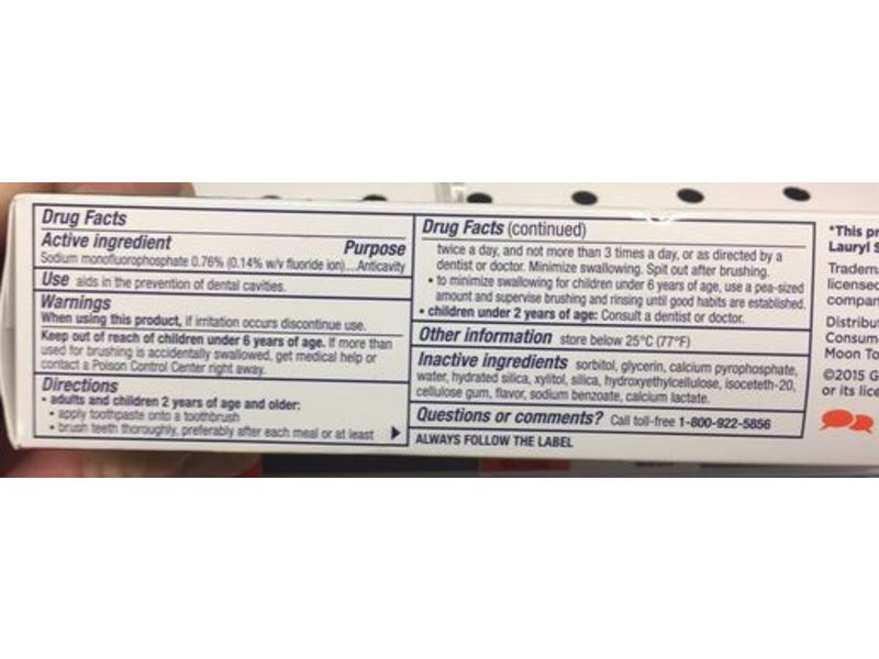 Biotene Fluoride Toothpaste, Gentle Mint, 4.3 oz/121.9 g