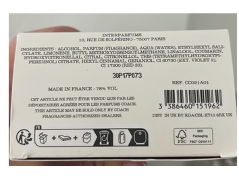 Coach Dreams Eau De Parfum, Moonlight, 3 fl oz/90 mL