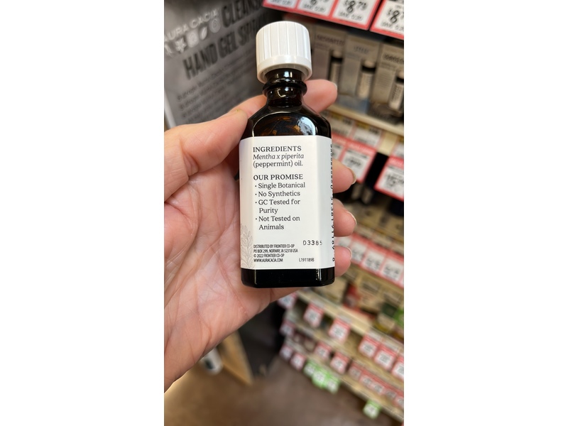 Aura Cacia Cooling Pure Essential Oil, Sweet Peppermint, 2 fl oz/59 mL