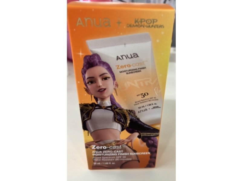 Anua Zero-Cast Moisturizing Sunscreen, K Pop Demon Hunters Edition, SPF 50, 1.69 fl oz/50 mL