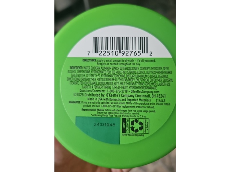 O'Keeffe's Working Hands Cream, 10 oz