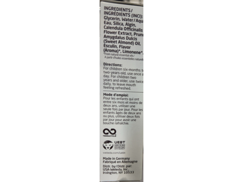 Weleda Oral Care Tooth Gel, 1.7 fl oz/50 mL