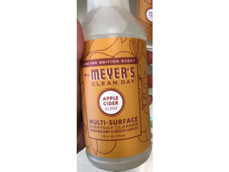 Mrs. Meyer's Clean Day Multi-Surface Everyday Cleaner, Apple Cider, 16 fl oz/473 mL
