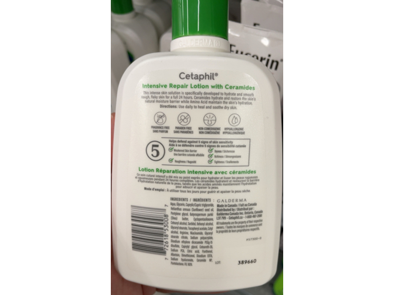 Cetaphil Intensive Repair Lotion, Ceramides, 473 mL